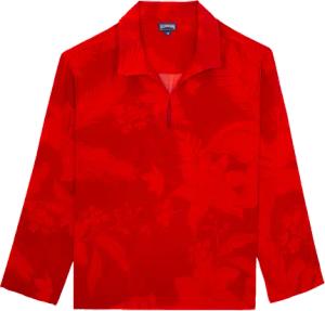 Vilebrequin Flower Power Hemd Aus Viskose Für Damen - Cora - Rot - Größe M