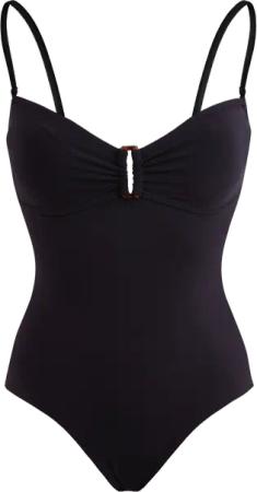 Vilebrequin Solid Bandeau-badeanzug Für Damen - Lucette - Schwarz - Größe M