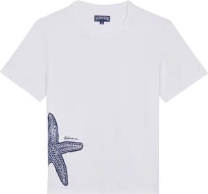 Vilebrequin Starlettes T-shirt Aus Bio-baumwolle Für Herren - Tareck - Weiss - Größe S