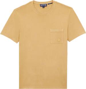 Vilebrequin Solid T-shirt Aus Bio-baumwolle In Naturfarben Für Herren - Titan - Marone - Größe XXL