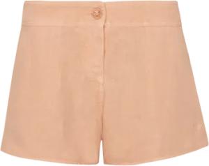 Vilebrequin Bermudashorts Aus Leinen Für Damen - Loise - Rosa - Größe XS