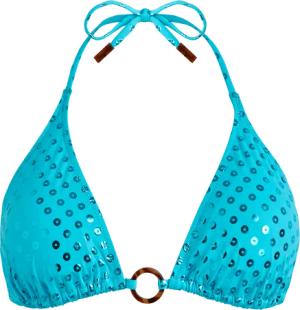 Vilebrequin Relief Sparkling Triangel-bikinioberteil Für Damen - Flox - Grün - Größe M