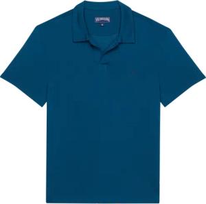 Vilebrequin Einfarbiges Polohemd Aus Tencel Für Herren - Pirinol - Blau - Größe XXL