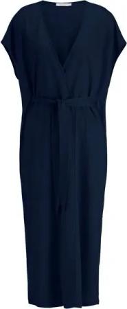 Hessnatur Jerseykleid Midi Relaxed aus reinem Leinen (1-tlg)