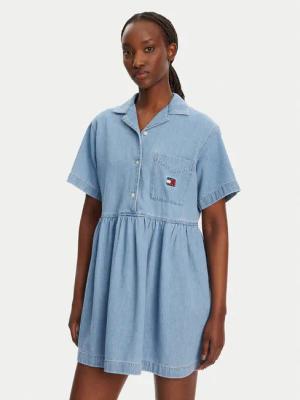 Tommy Jeans Jeanskleid DW0DW20372 Blau Relaxed Fit