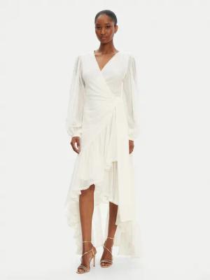 Guess Abendkleid 5GGK53 7317A Écru Regular Fit