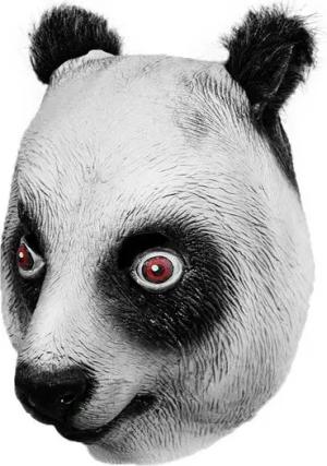 Metamorph Verkleidungsmaske Panda, Witzige Tiermaske für Karneval und Fasching