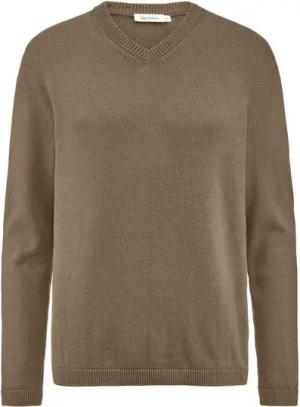 Hessnatur Strickpullover aus reiner Bio-Baumwolle mit Bio-Merinowolle (1-tlg)