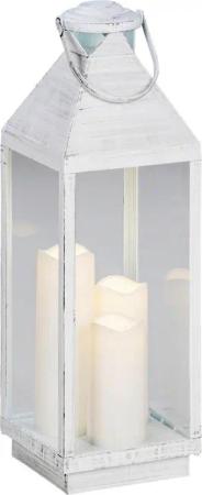 POCOline LED-Laterne weiß B/H/L: ca. 19,5x60x19,5 cm