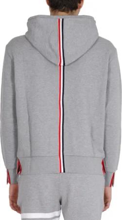 Thom Browne - Hooded Sweatshirt With Drawstring - Größe 1 - grau