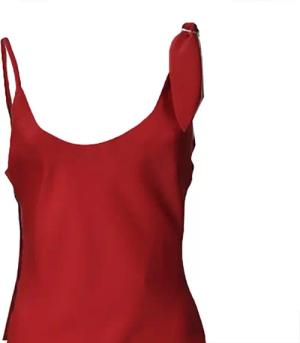 Courrèges - Red Crepe Scarf Dress - Größe 38 - rot