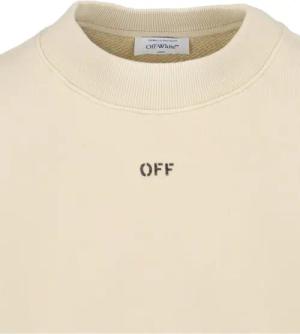 Off-White - Logo Sweatshirt – Beige - Größe S - beige