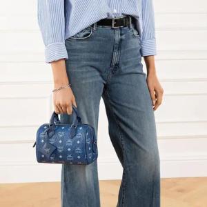 MCM Bowling Bags - Ella Boston Small - Gr. unisize - in Blau - für Damen