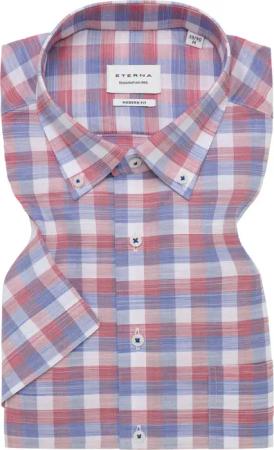 MODERN FIT Hemd in rot kariert
