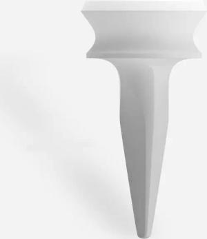Golf Tees Kunststoff abgestuft 6 mm 10 Stück weiss
