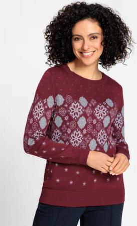 Jacquard-Pullover