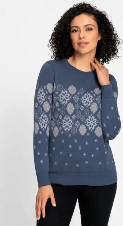 Jacquard-Pullover