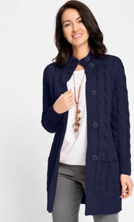Longstrickjacke