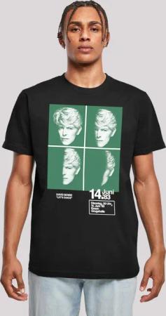 F4NT4STIC T-Shirt "David Bowie 1983 Concert Poster", Herren,Premium Merch,Regular-Fit,Basic,Bandshirt