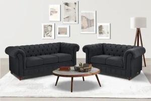 Home affaire Sitzgruppe "Chesterfield", (2 tlg.), hochwertige Knopfheftung, bestehend aus 2- und 3-Sitzer