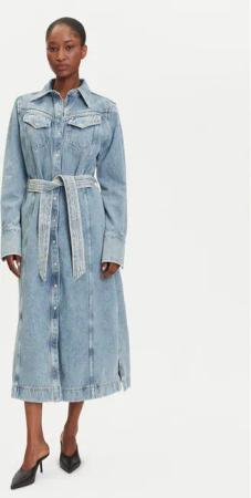 BOSS Jeanskleid 50546068 Blau Regular Fit