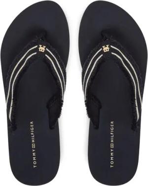 Tommy Hilfiger Zehentrenner TH Webbing Beach Sandal FW0FW08739 Dunkelblau