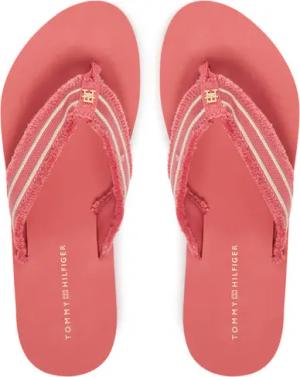 Tommy Hilfiger Zehentrenner TH Webbing Beach Sandal FW0FW08739 Korallenfarben
