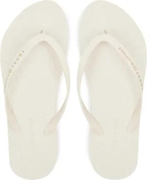 Tommy Hilfiger Zehentrenner Hilfiger Strap Beach Sandal FW0FW08736 Écru
