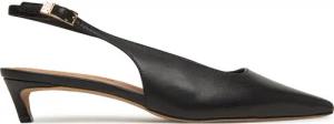 Tommy Hilfiger Sandalen Squared Toe Kitten Slingback FW0FW08711 Schwarz