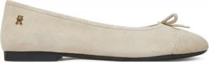 Tommy Hilfiger Ballerinas Toe Cap Suede Ballerina FW0FW08909 Beige