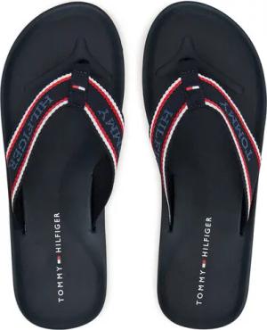 Tommy Hilfiger Zehentrenner Comfort Hilfiger Beach Sandal FM0FM05510 Dunkelblau