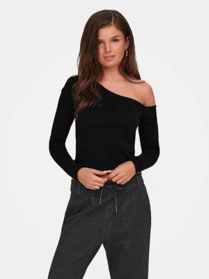 ONLY Bluse Live Love 15344398 Schwarz Slim Fit