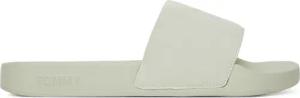 Tommy Jeans Pantoletten Flag Pool Slide Patent EN0EN02901 Grün