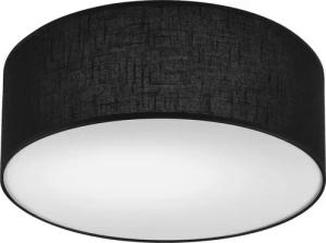 Lamkur Deckenleuchte VIVIAN 48444 schwarz Kunststoff PVC Textil H/L: ca. 13x35 cm E27 1 Brennstellen