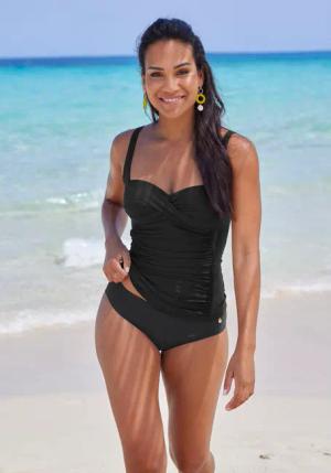 LASCANA Tankini-Top Damen schwarz Gr.46 Cup D