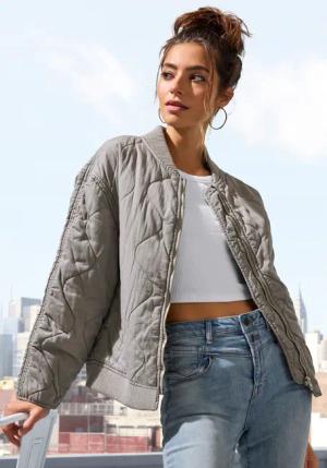 LASCANA Steppjacke Damen grau Gr.46