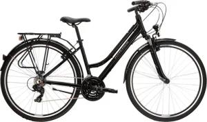 Kross Trekkingrad "KROSS Trekkingrad Trans 1.0 28" schwarz", 21 Gang, Shimano, TOURNEY TY300 Schaltwerk, Kettenschaltung