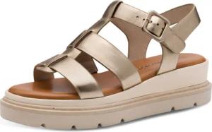 Tamaris Keilsandalette, Plateau, Riemchensandale, Sommerschuh mit verstellbarer Schnalle