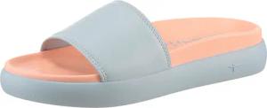 Tamaris Pantolette, Plateau, Sommerschuh, Schlappen mit kleinem Gummizug an der Bandage