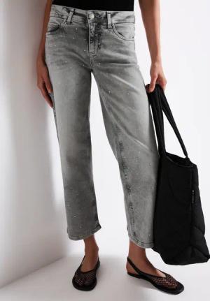STREET ONE Straight-Jeans, mit Glitzersteine