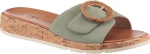 Tamaris Pantolette, Keilabsatz, Sommerschuh, Schlupfschuh mit hübscher Zierschnalle