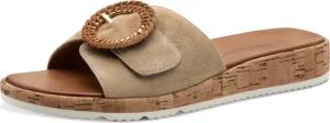 Tamaris Pantolette, Keilabsatz, Sommerschuh, Schlupfschuh mit hübscher Zierschnalle