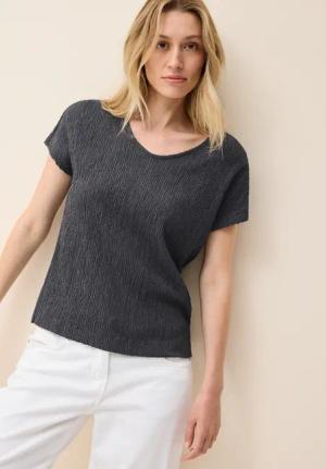 Cecil T-Shirt, in gesmokter Struktur
