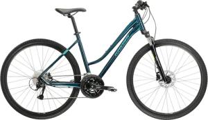 Kross Crossrad "KROSS Crossbike Evado 5.0 28" türkis 27 Gänge", 27 Gang, Shimano, Acera Schaltwerk, Kettenschaltung