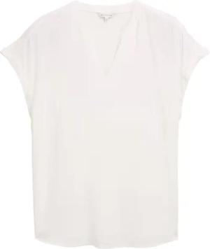 TOM TAILOR Damen Plus Size - Loose Fit Bluse, weiß, Uni, Gr. 50