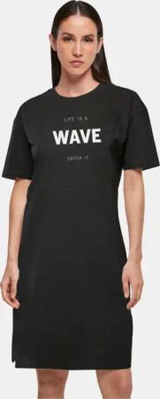 POD Ladies Summer - Life is a wave Oversized Slit Dress