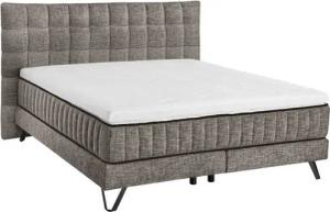 set one by Musterring Boxspringbett Baldwin, mit Duo-Matratze, Kopfteil mit quadratischer Steppung, 180 x 200 cm