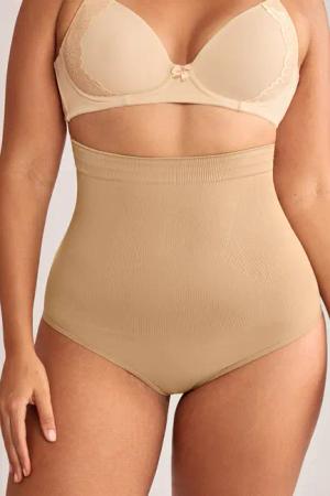 Beige High-Waist Shapewear-Slips