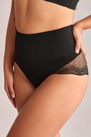Schwarze High-Waist Shapewear-Slips