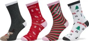 Vero Moda 4er-Set hohe Damensocken 10274034 Bunt